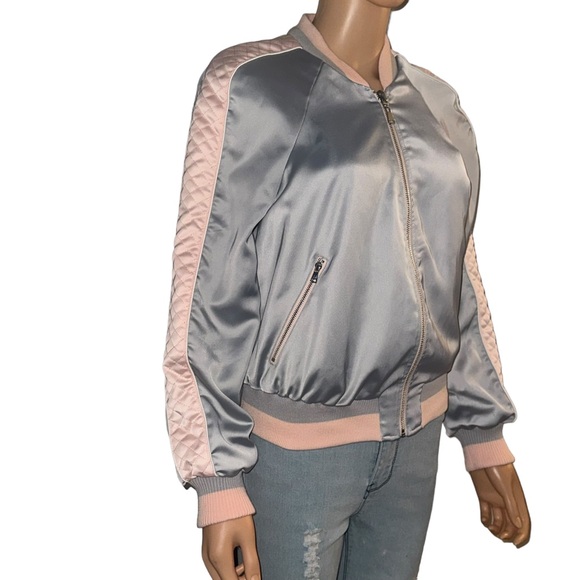 Vintage Bebe Y2K reversible satin bomber jacket - Picture 3 of 8